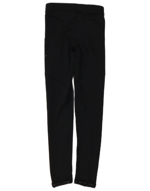 NIKE Grafiske Leggings til kvinder UK 4 XS Sort