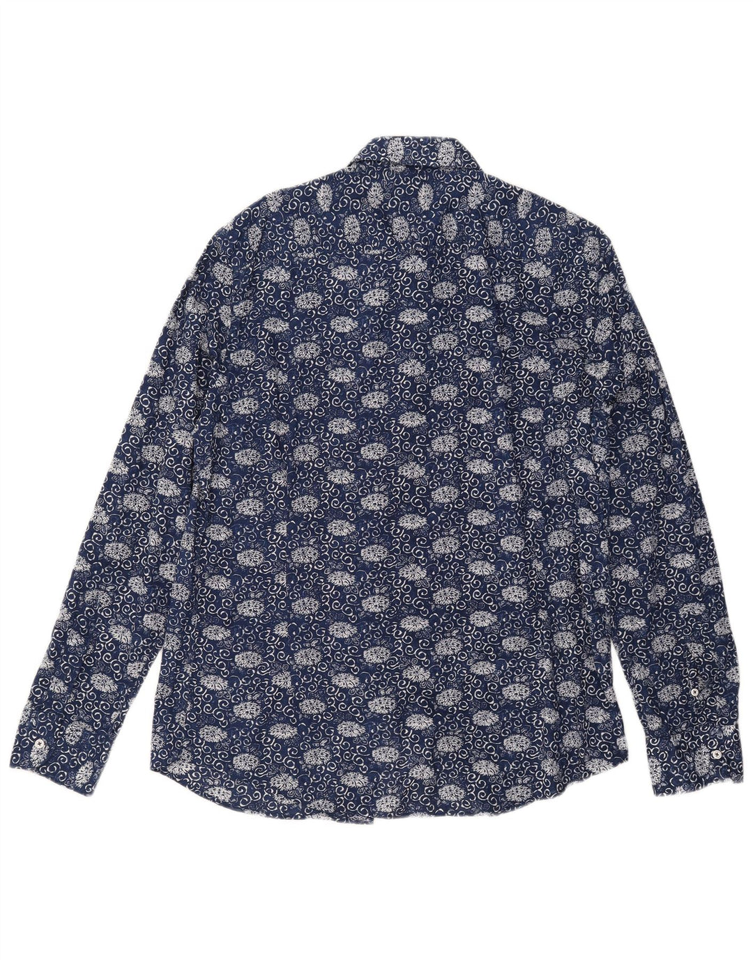 Massimo Dutti Herreskjorte XL Navy Blue Floral