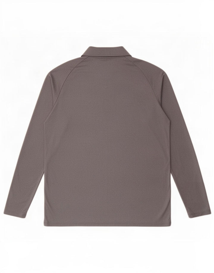 Canterbury Herre Zip Neck Pullover Træningsdragt Top Stor Grå Polyester