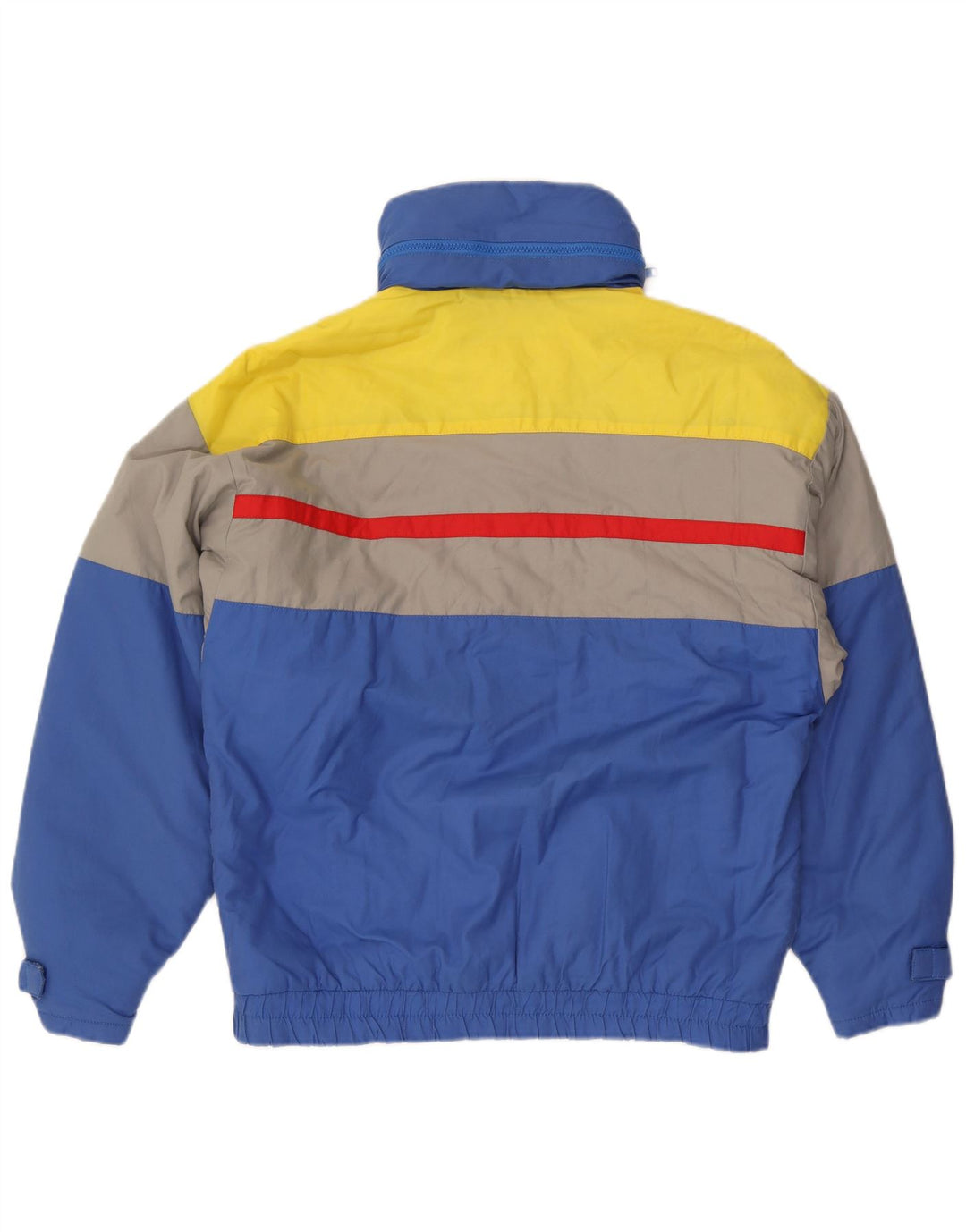 Vintage Skijakke til mænd EU 50 Large Blue Colourblock