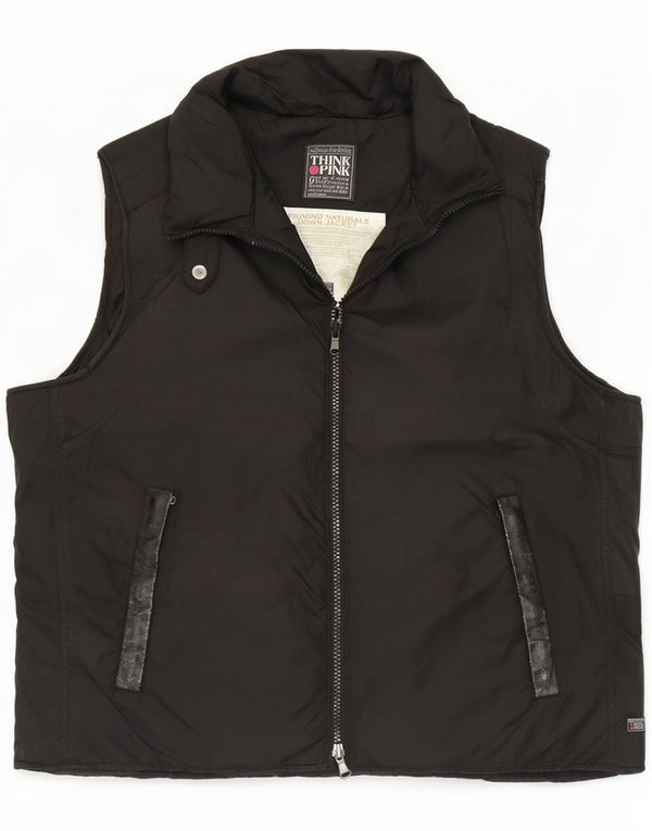 Think Pink Womens Polstret Gilet IT 48 XL Sort Polyamid