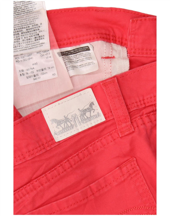 Levi's denimshorts til kvinder W30 Medium Pink Bomuld