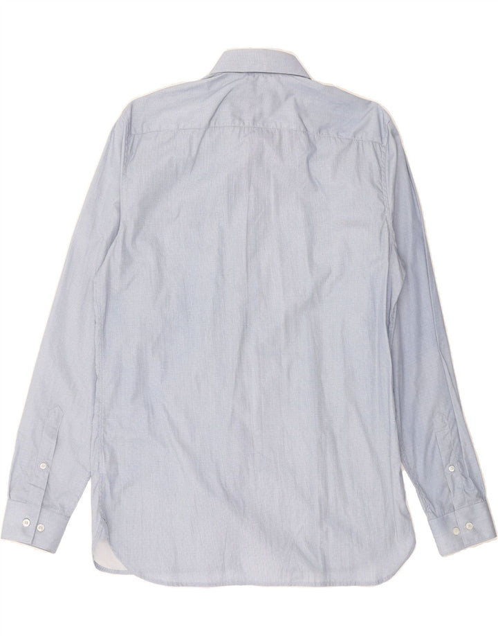 LACOSTE Mens Slim Fit Shirt Size 41 Large Blue Cotton Vintage Lacoste and Second-Hand Lacoste from Messina Hembry 