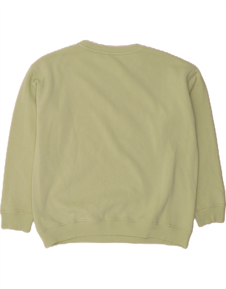 BUFFALO Womens Oversized Graphic Sweatshirt Jumper UK 18/20 XL Green Vintage Buffalo and Second-Hand Buffalo from Messina Hembry 