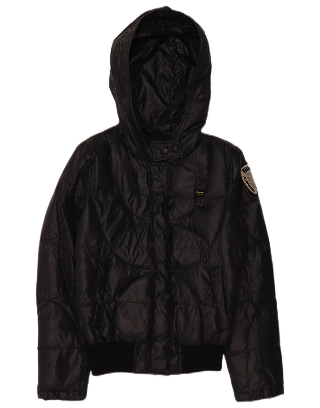 Blauer, polstret jakke til kvinder, UK 14 Medium Navyblå polyamid