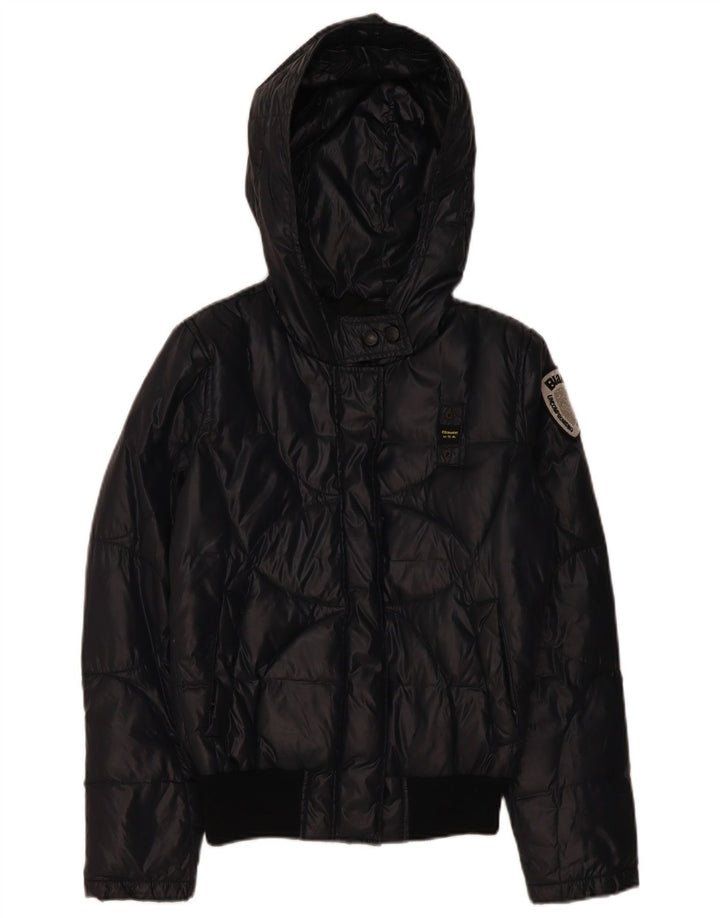 Blauer, polstret jakke til kvinder, UK 14 Medium Navyblå polyamid