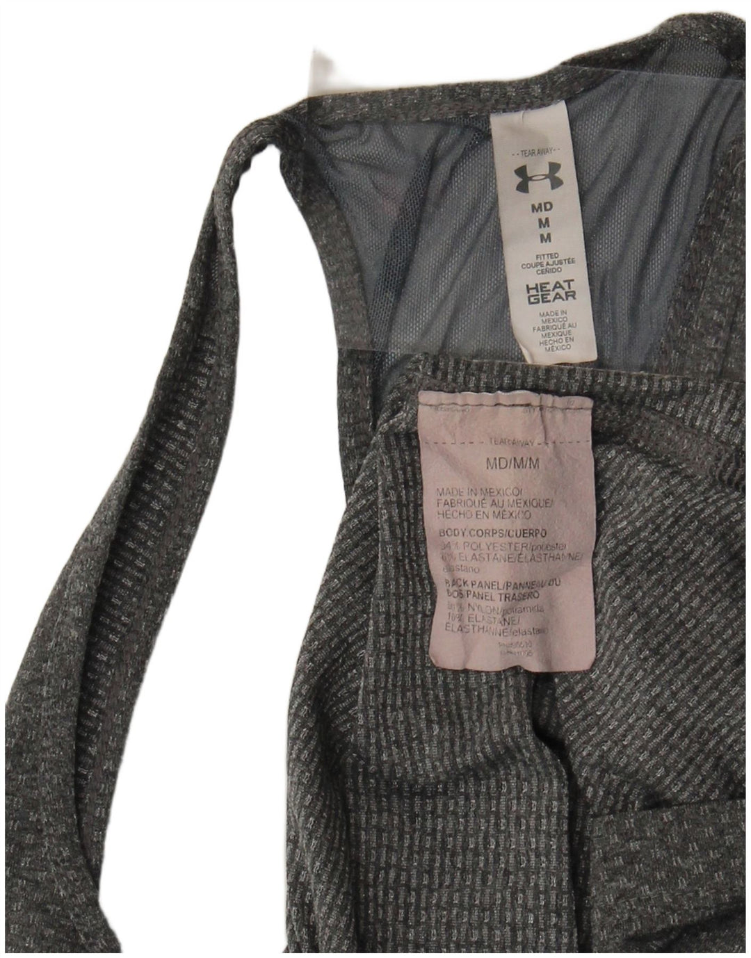 Under Armour Dame Heat Gear Vest Top UK 12 Medium Grå Polyester