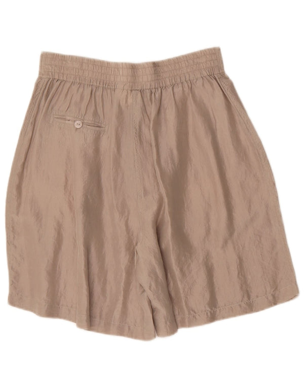 Vintage højtaljede bermudashorts til kvinder EU 40/42 Medium W30 Beige