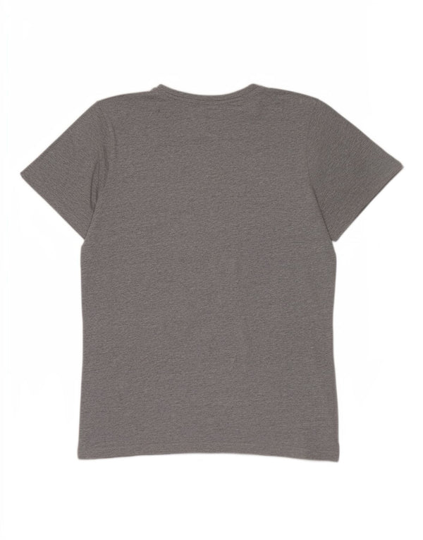 Ellesse Herre Grafisk T-Shirt Top Medium Grey Flecked Bomuld