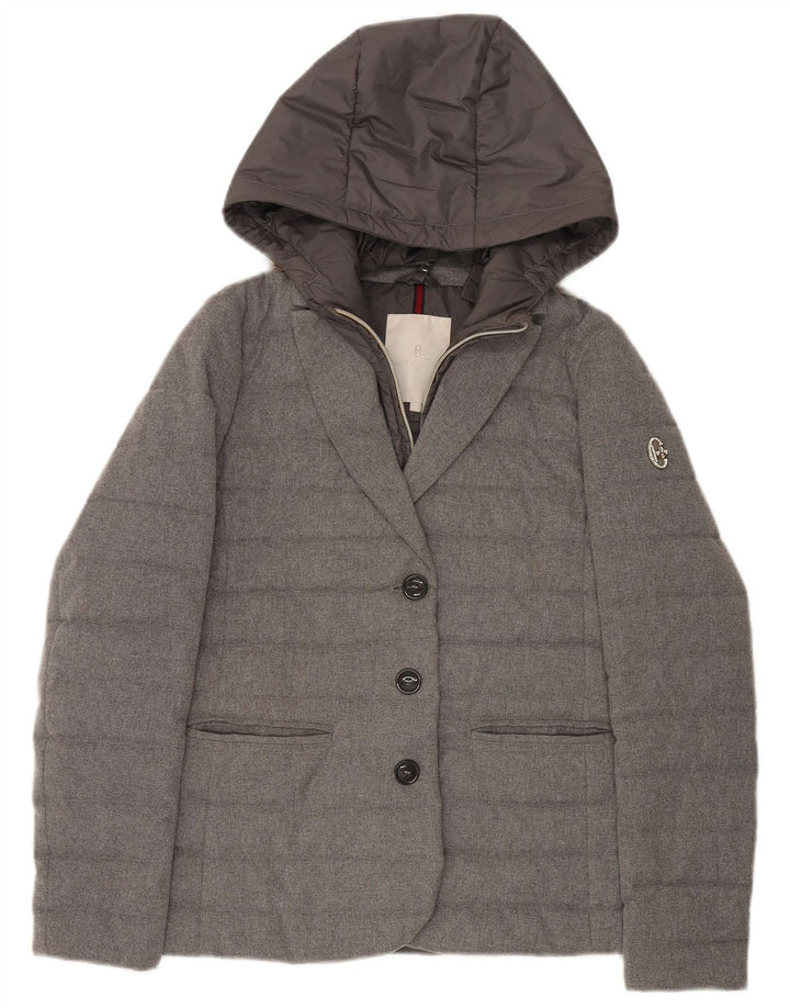 Conte of Florence Dame hætteblazer polstret jakke IT 42 Medium Grey
