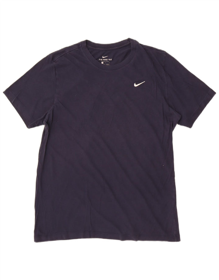 Nike T-shirt top til mænd, stor marineblå bomuld