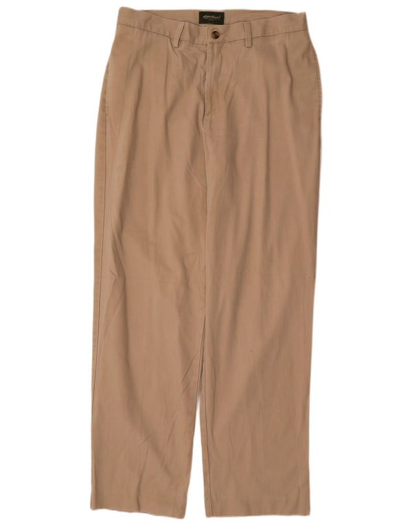 IZOD Straight Chino Bukser til mænd W35 L34 Beige Bomuld