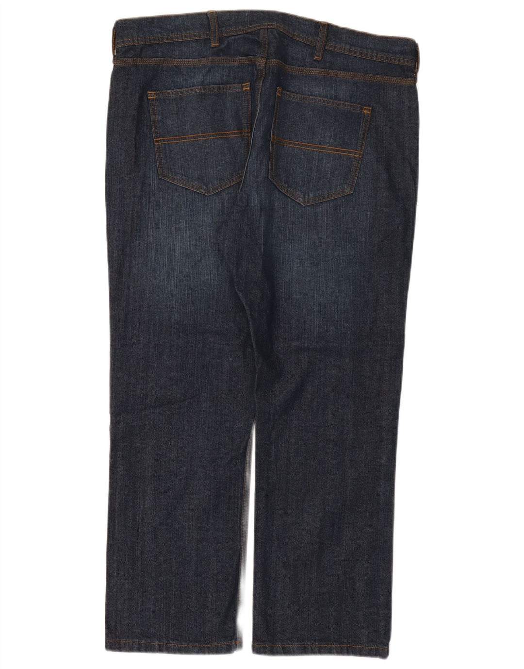 MARKS & SPENCER Herre Regular Fit Straight Jeans W38 L27 Marineblå