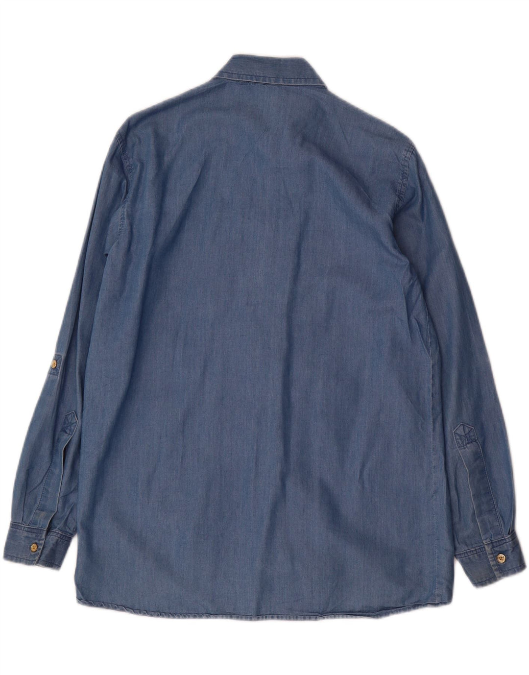 MICHAEL KORS Dame Oversized Denim Shirt UK 6 XS Blå