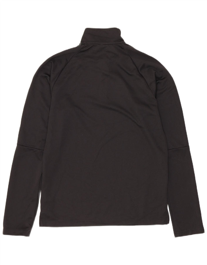 ADIDAS Herre Climalite Pullover med lynlås, træningsdragt, lille sort
