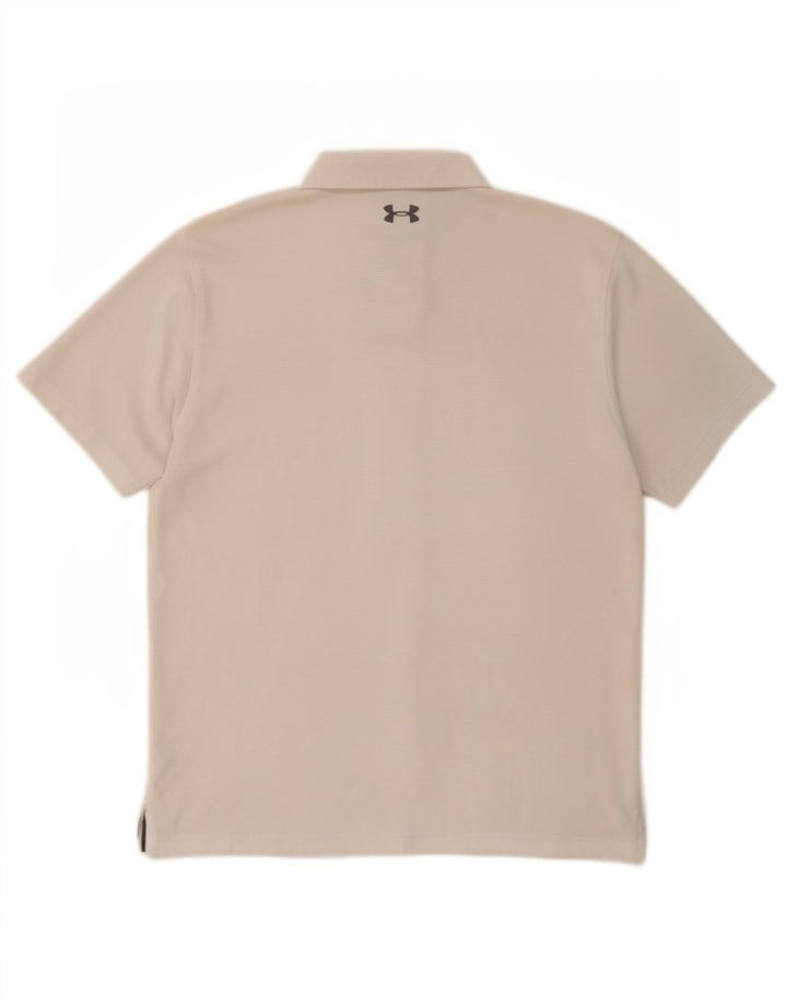 Under Armour Herre Polo Shirt Stor Hvid Polyester Sports