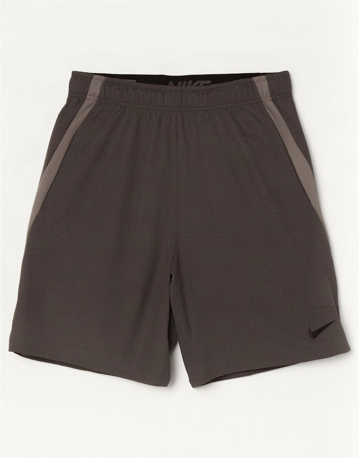 Nike Herre Dri Fit sportsshorts mellemgrå polyester