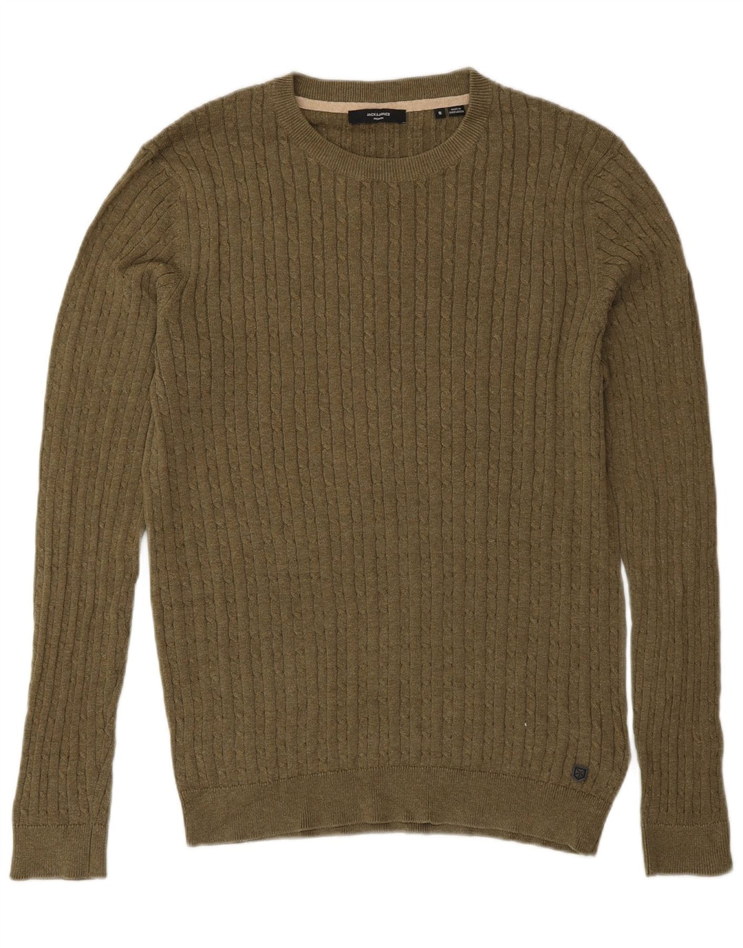 Jack & Jones Herre sweater med rund hals, lille Khaki