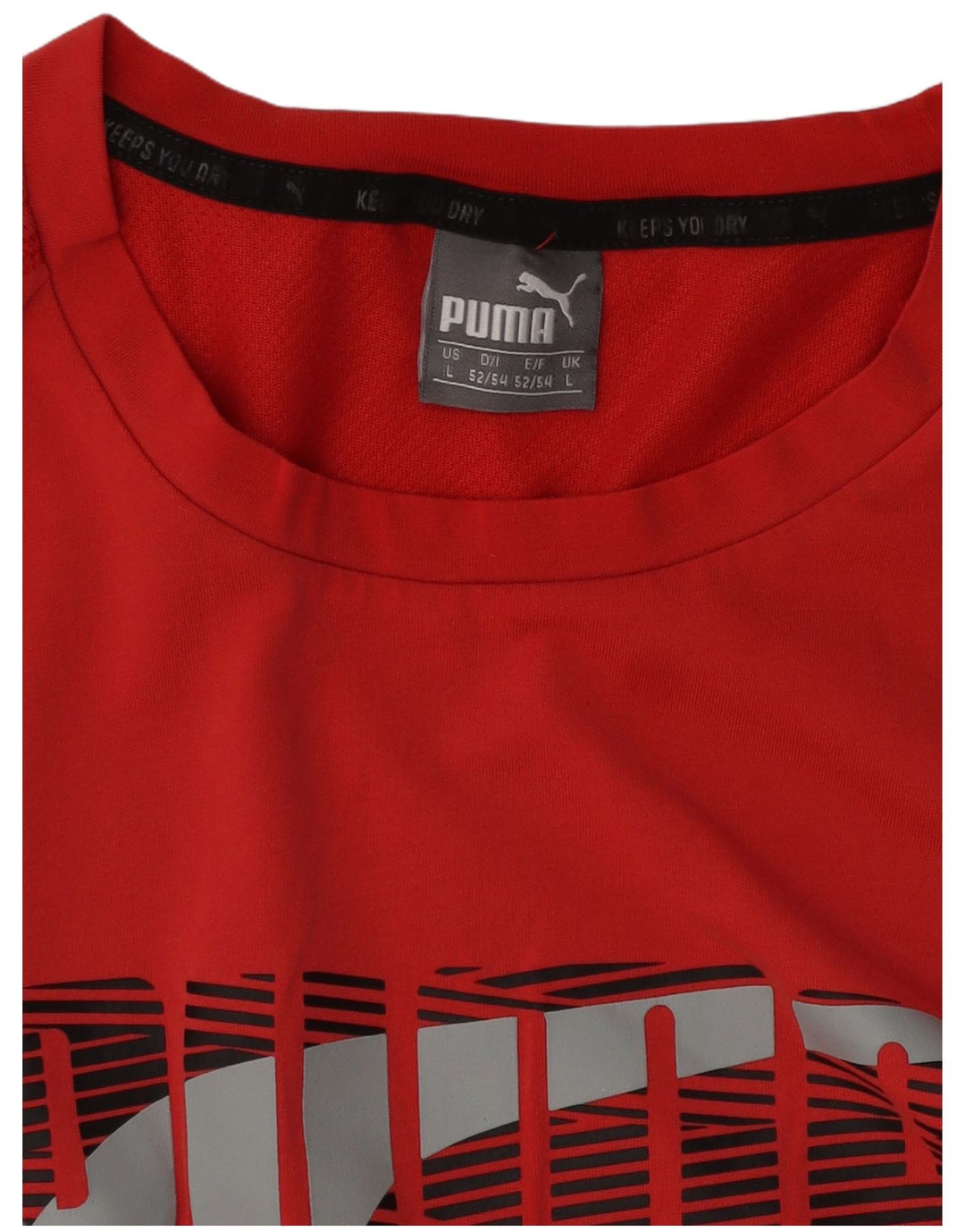 Puma Herre Grafisk T-Shirt Top Stor Rød