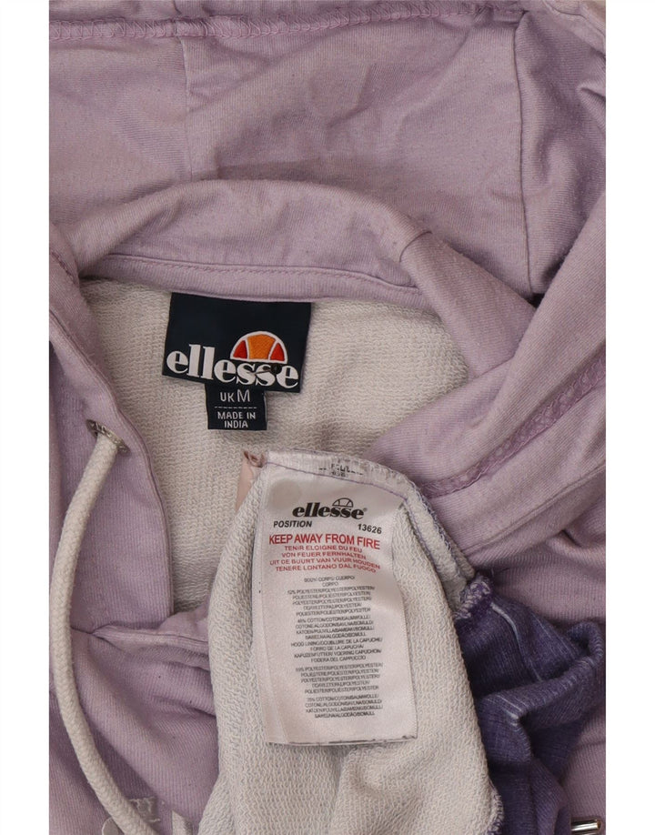 Ellesse Herre grafisk hættetrøje Jumper Medium Lilla Tie Dye Polyester