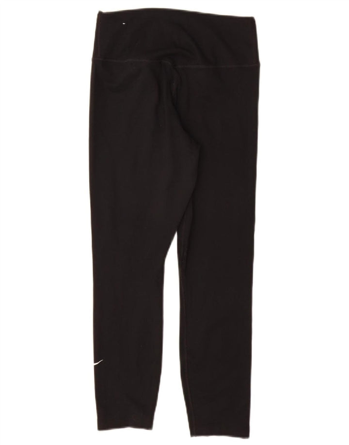 NIKE Dame Dri Fit Capri Leggings UK 4 XS sort polyester