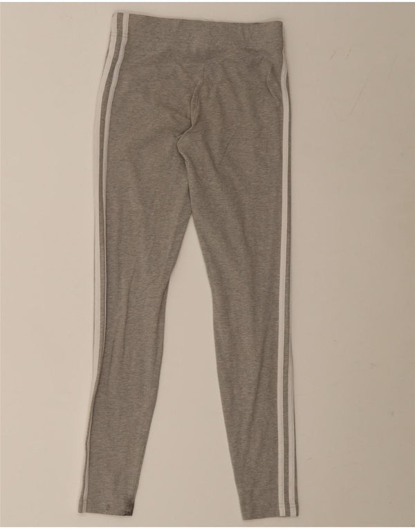 Adidas Pige Leggings 13-14 År Grå Bomuld