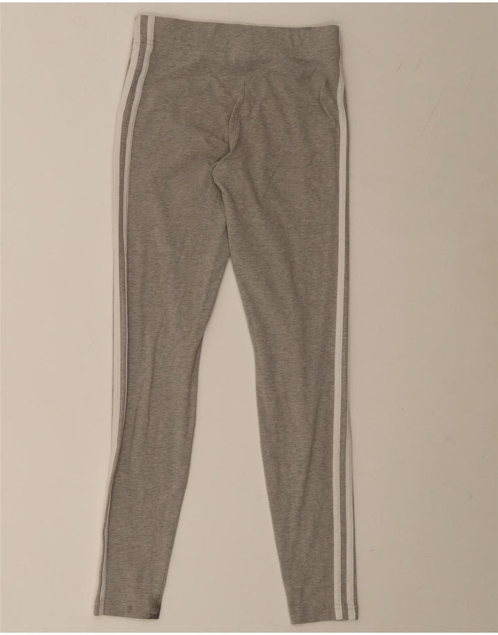 Adidas Pige Leggings 13-14 År Grå Bomuld