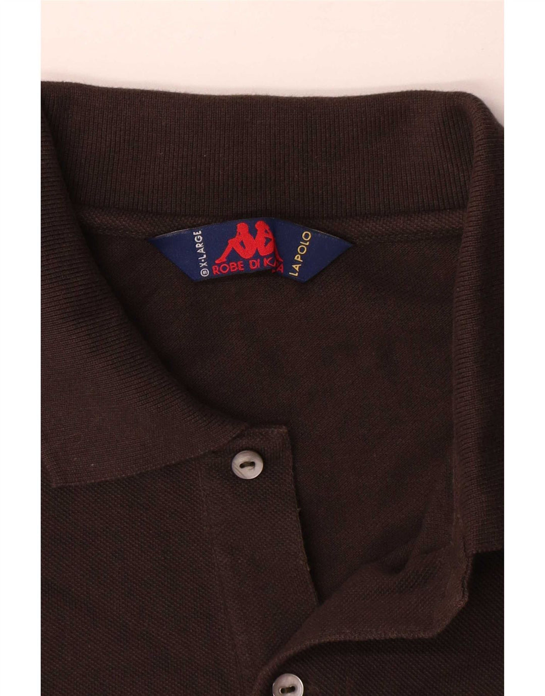Kappa herre poloshirt XL brun bomuld