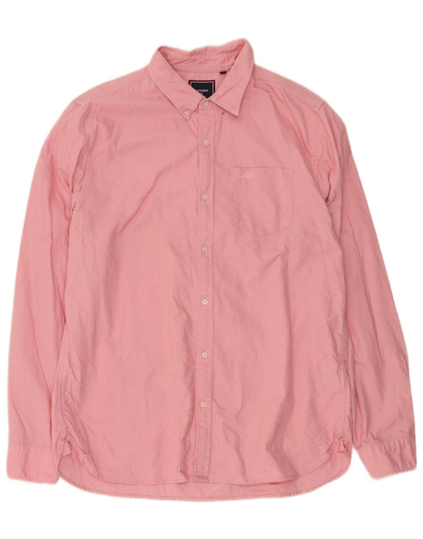 Superdry Herreskjorte XL Pink Bomuld