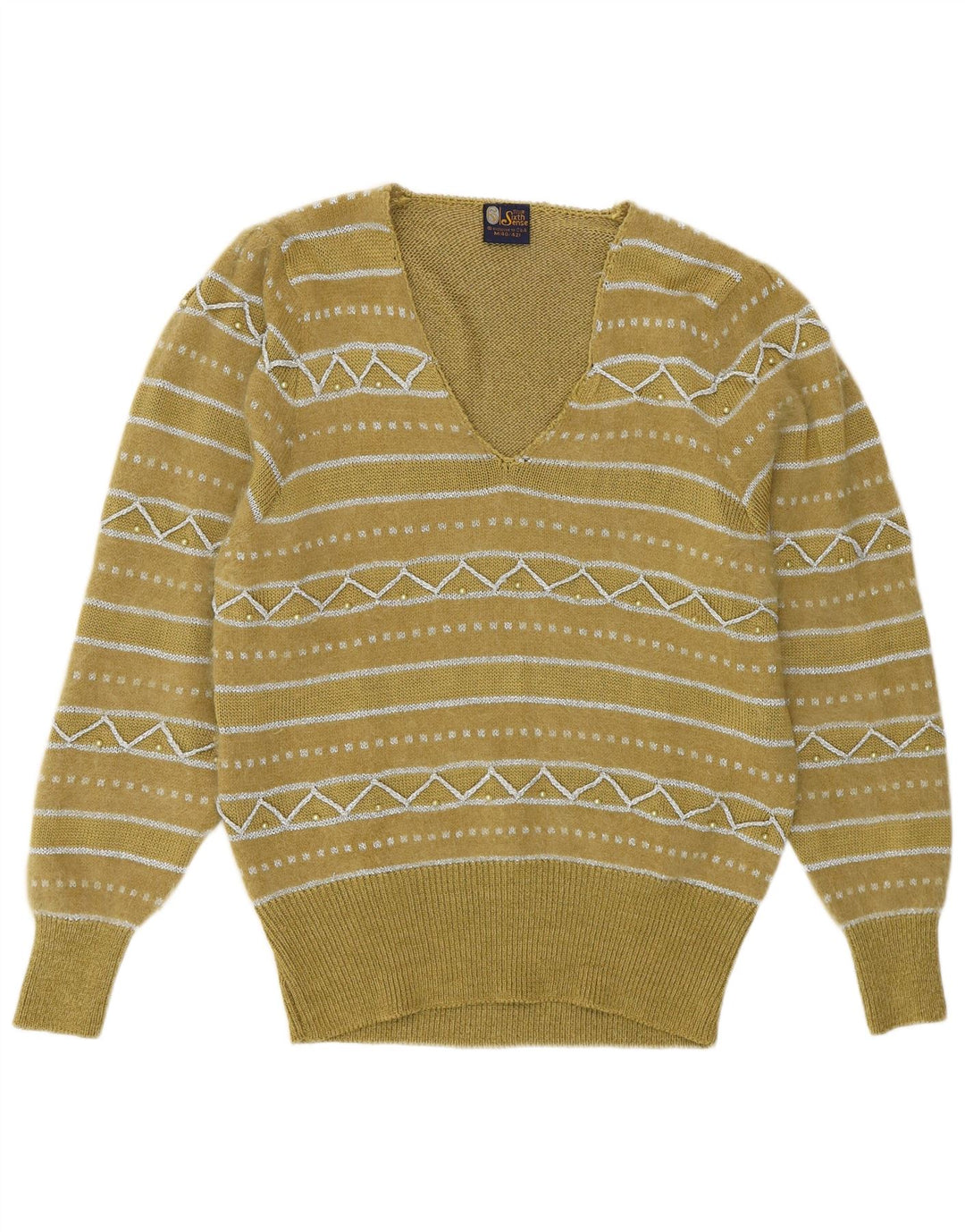 Your Sixth Sense Dame V-hals sweater EU 40/42 Medium Khaki