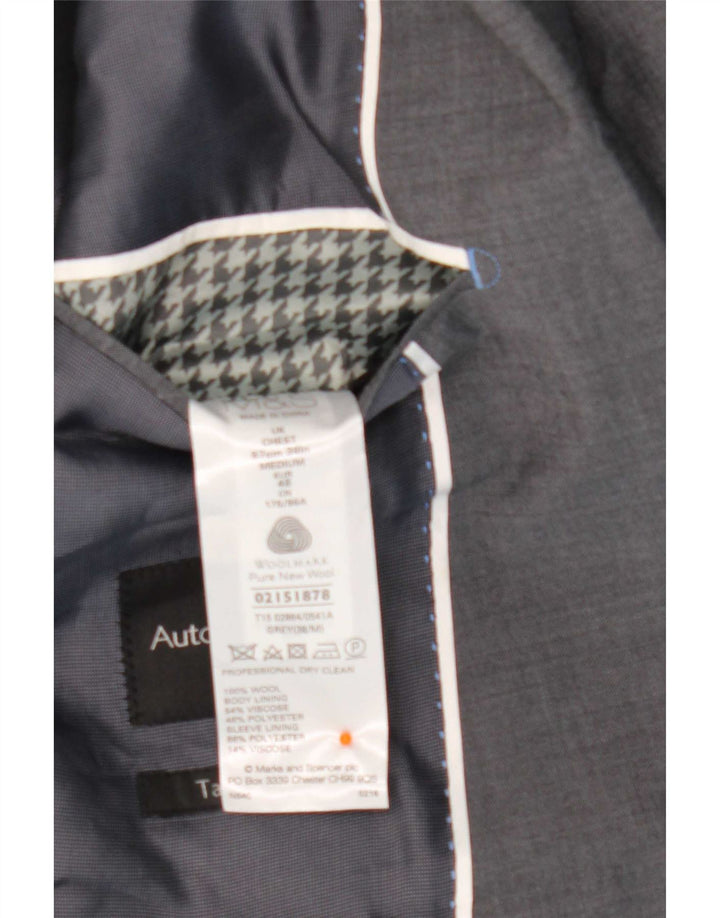Marks & Spencer Herre Autograph 2 Button Blazer Jacket UK 38 Medium Grey