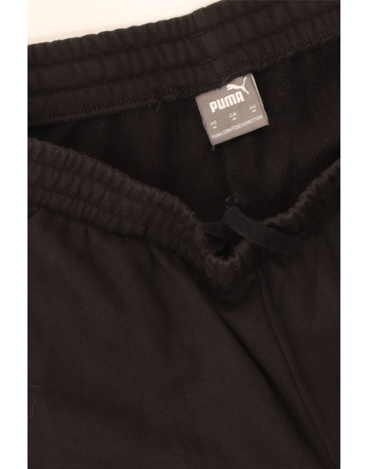 PUMA Mens Graphic Tracksuit Trousers Joggers Medium  Black Vintage Puma and Second-Hand Puma from Messina Hembry 