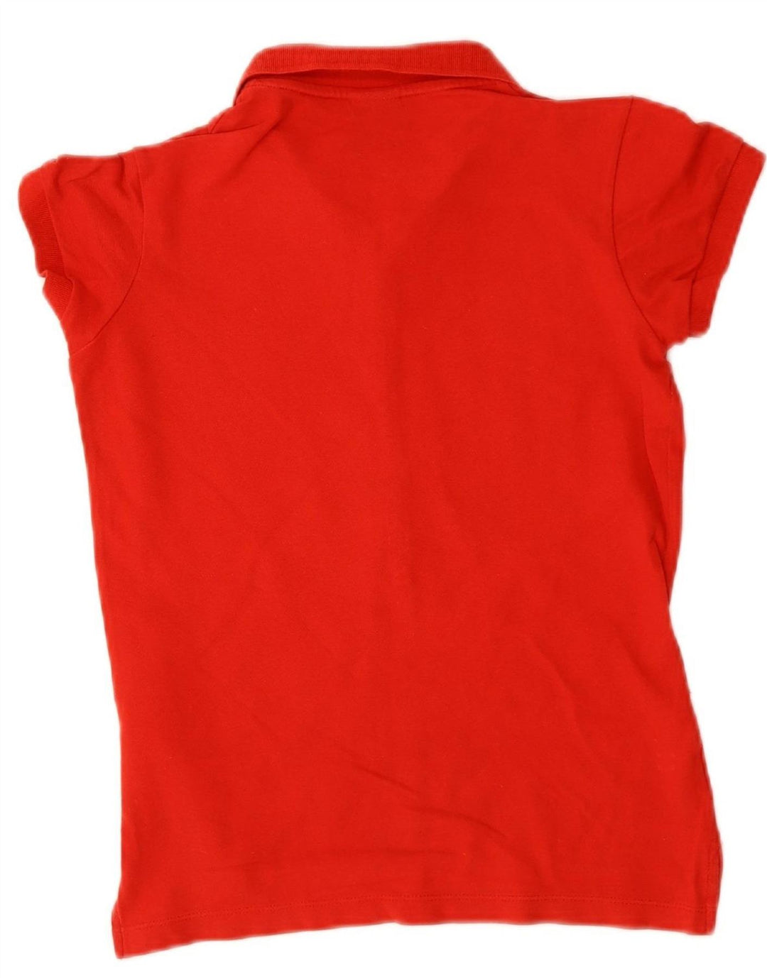 NIKE Womens Polo Shirt UK 14/16 Large Red Cotton