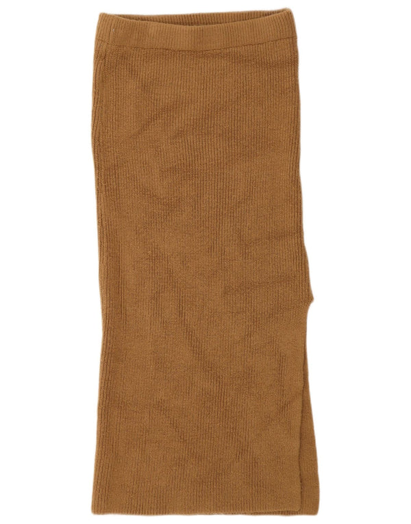 Topshop Dame Strik Nederdel Small W26 Brun Akryl