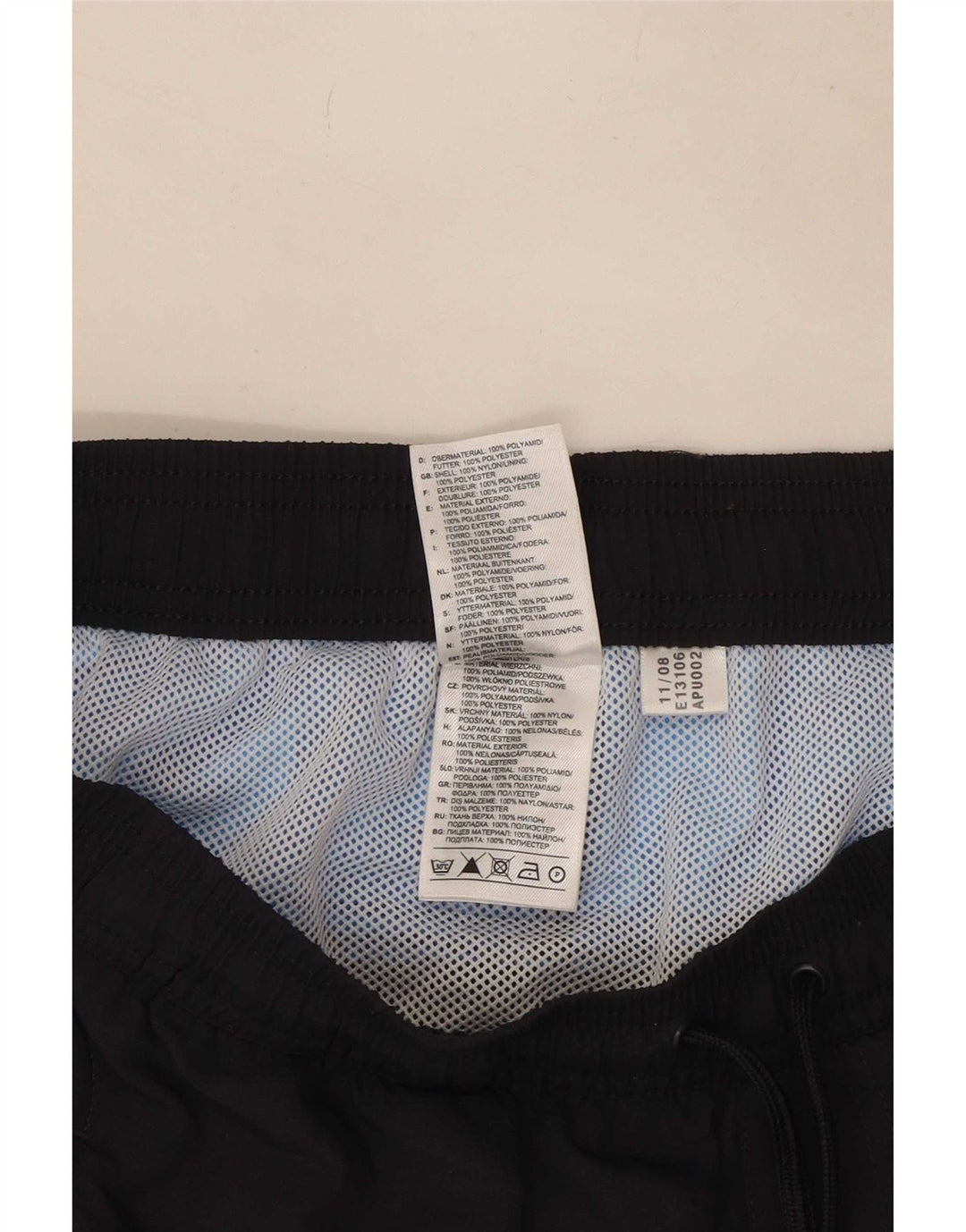 Adidas Badeshorts til mænd Large Black Colourblock Polyester