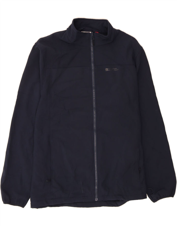 MOUNTAIN WAREHOUSE Mens Windbreaker Jacket UK 44 2XL Navy Blue Polyester Vintage Mountain Warehouse and Second-Hand Mountain Warehouse from Messina Hembry 