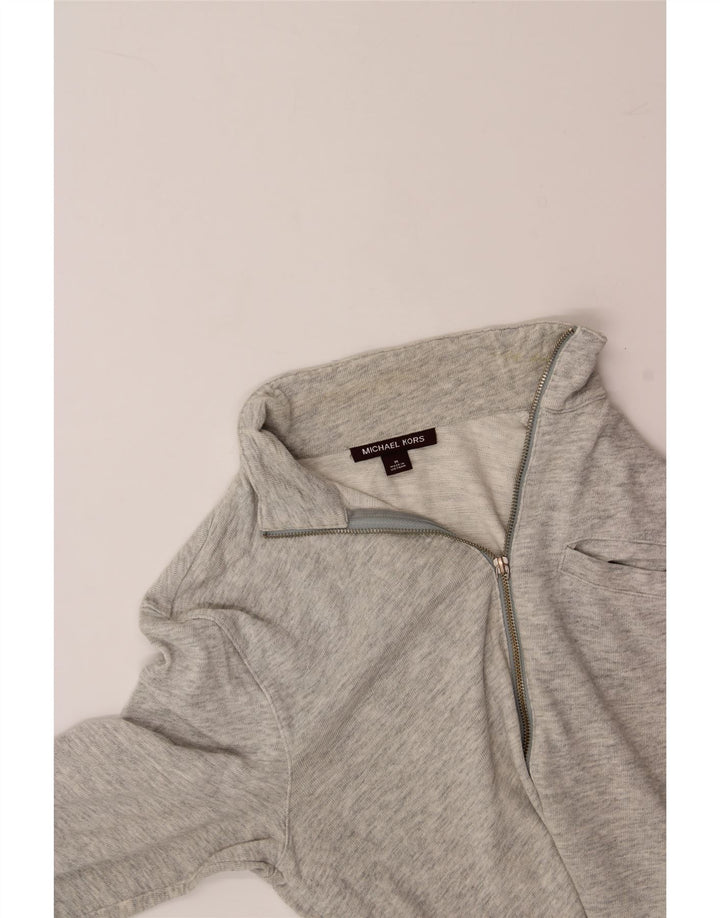 MICHAEL KORS Mens Cardigan Sweater Medium Grey Flecked Cotton Vintage Michael Kors and Second-Hand Michael Kors from Messina Hembry 