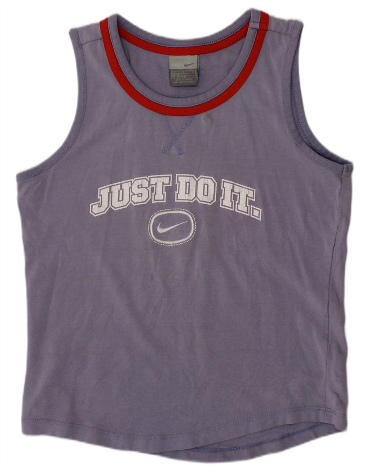 NIKE drenge grafisk vest top 12-13 år stor marineblå