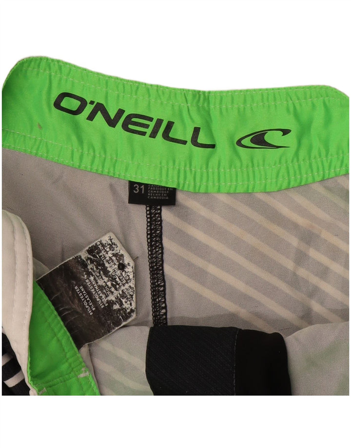 O'Neill Herre grafiske svømmeshorts Medium sort stribet polyester