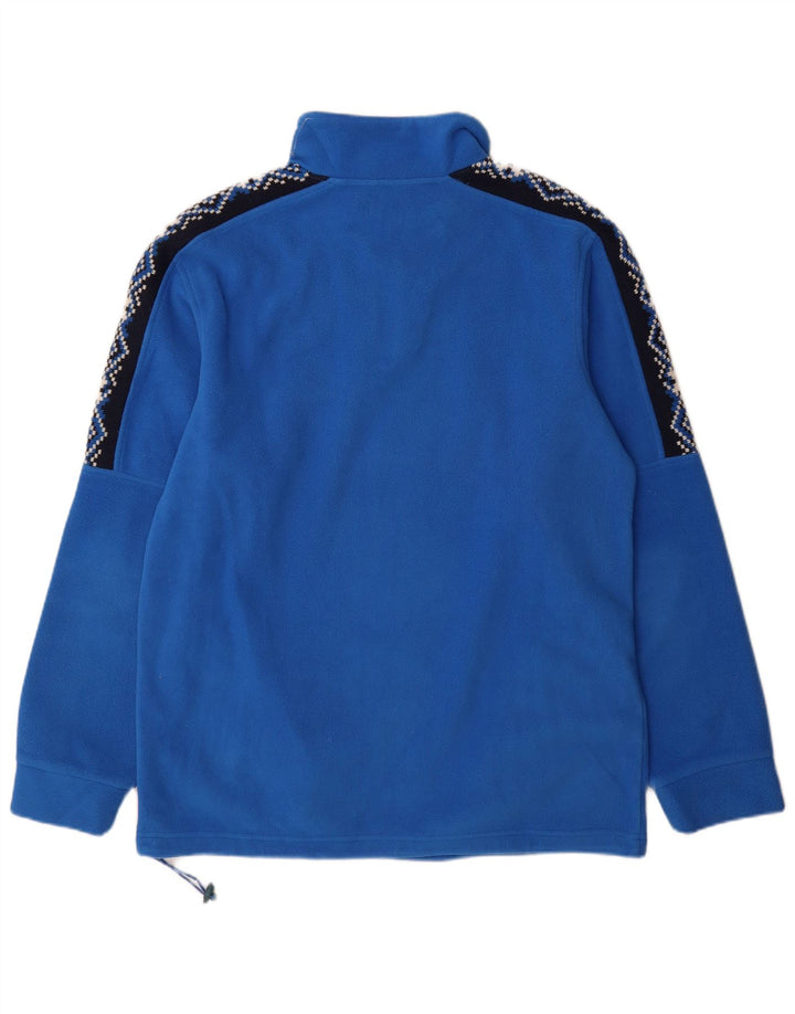 Sergio Tacchini Fleece Jumper med lynlås til mænd XL Blå Polyester