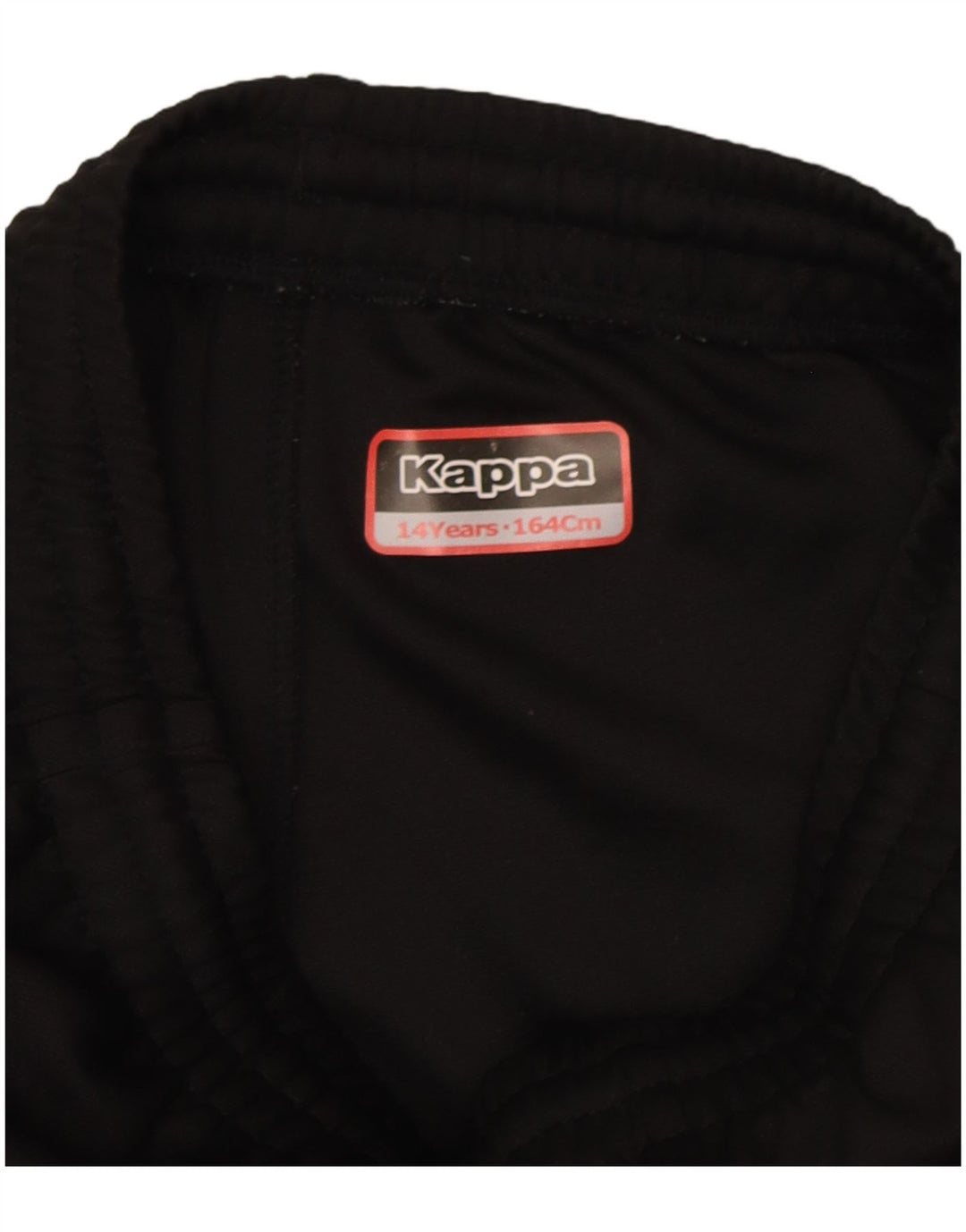 Kappa Boys Graphic Tracksuit Bukser 13-14 år Sort