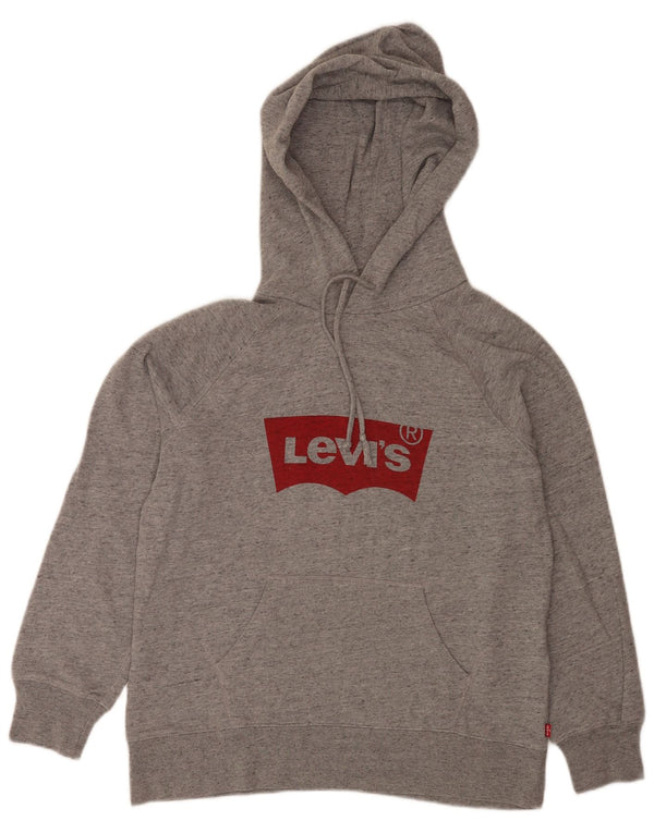 Levi's Grafisk hættetrøje til mænd XS Grå Flecked Bomuld