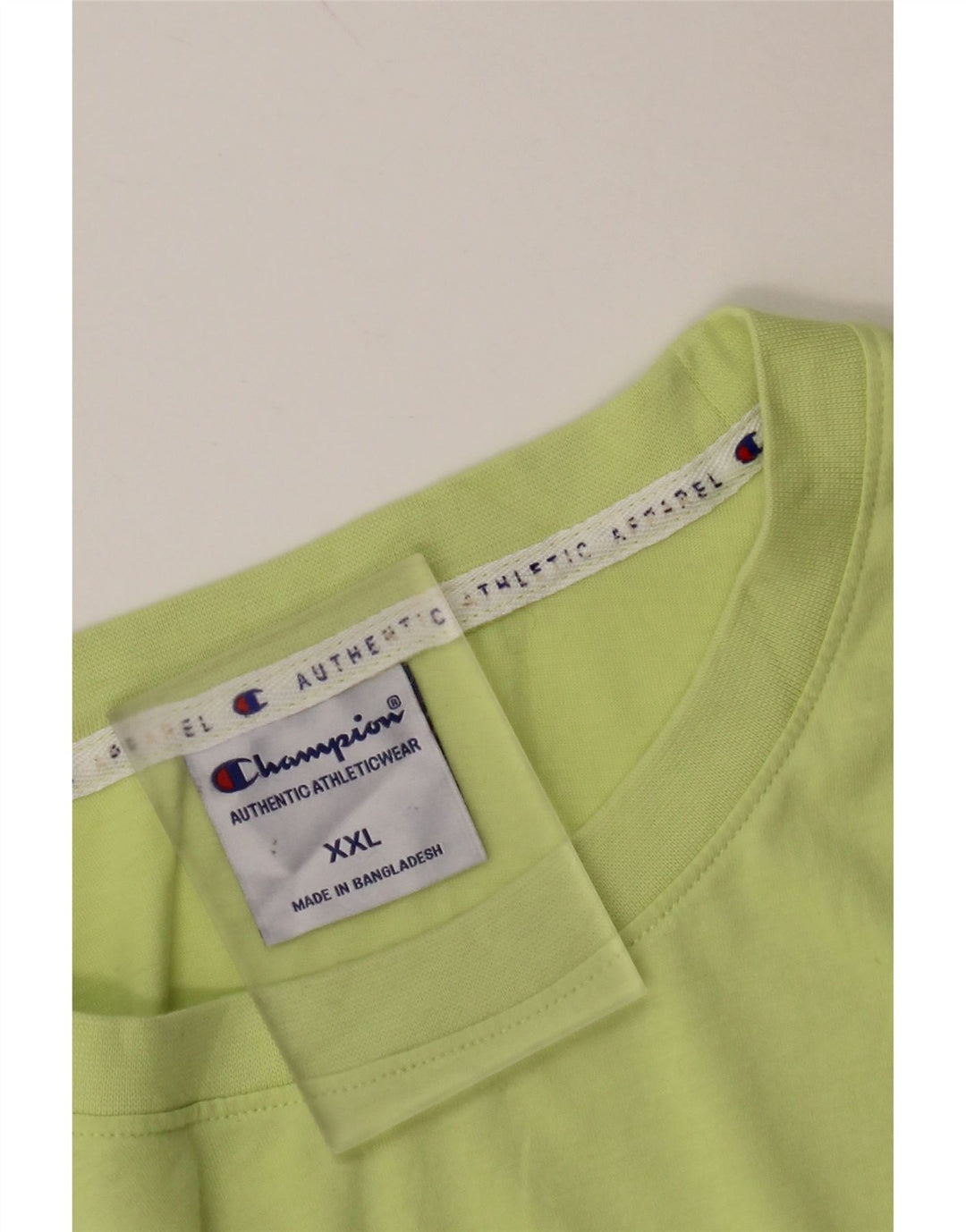 CHAMPION Herre Grafisk T-Shirt Top 2XL Grøn Bomuld