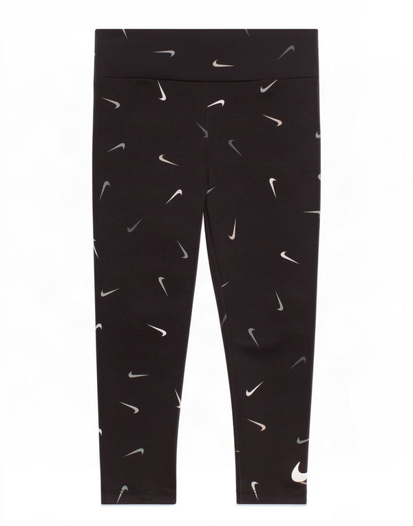 Nike piger Dri Fit grafiske leggings 3-4 år XS Sort