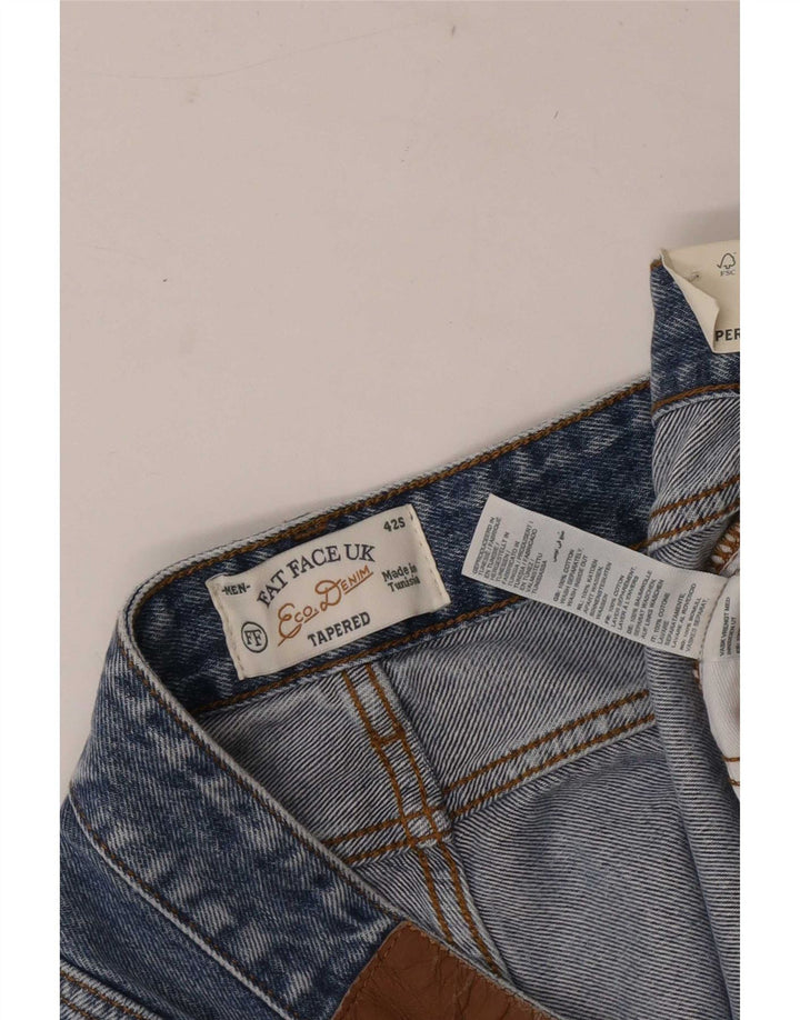Fat Face Herre tilspidsede jeans W42 L29 Blå Bomuld
