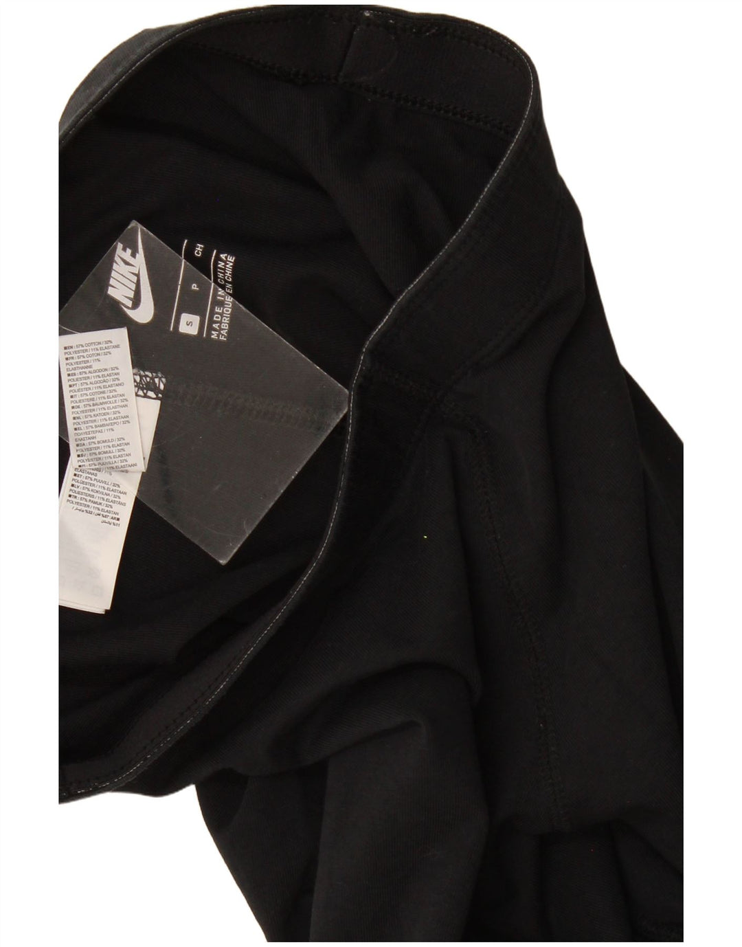 Nike Dame Grafiske Leggings UK 8 Small Black Bomuld