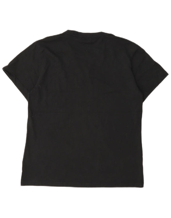 Adidas kortærmet grafisk T-shirt top til kvinder DK 12/14 Medium Black Sports