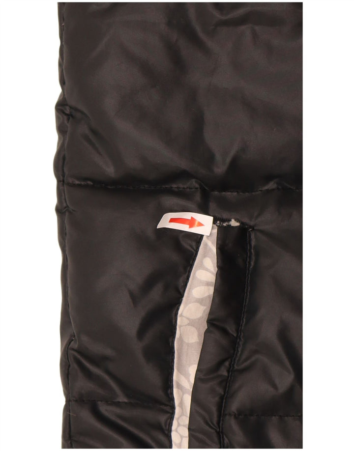 Animal Womens Oversized Polstret Gilet UK 10 Small Black Polyester