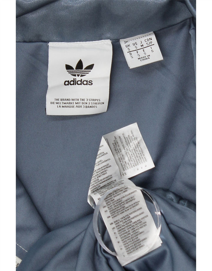 Adidas Herre Loose Fit Pullover Træningsdragt Top Small Blue Colourblock