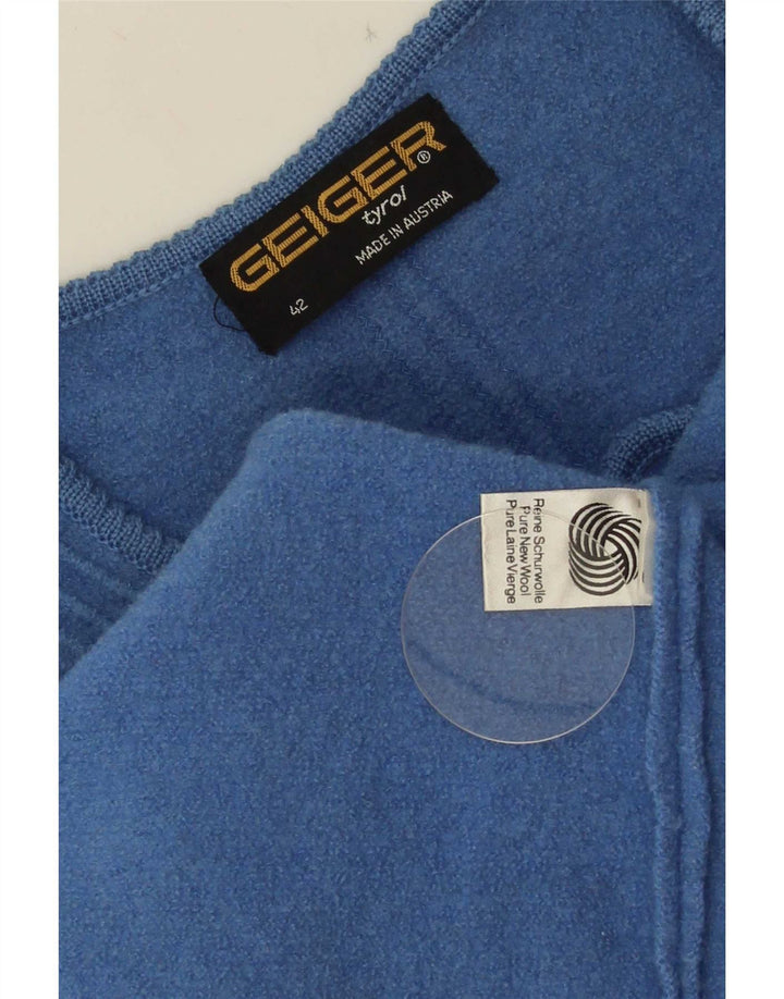 Geiger Womens Crop vest EU 42 Large Blue New Wool